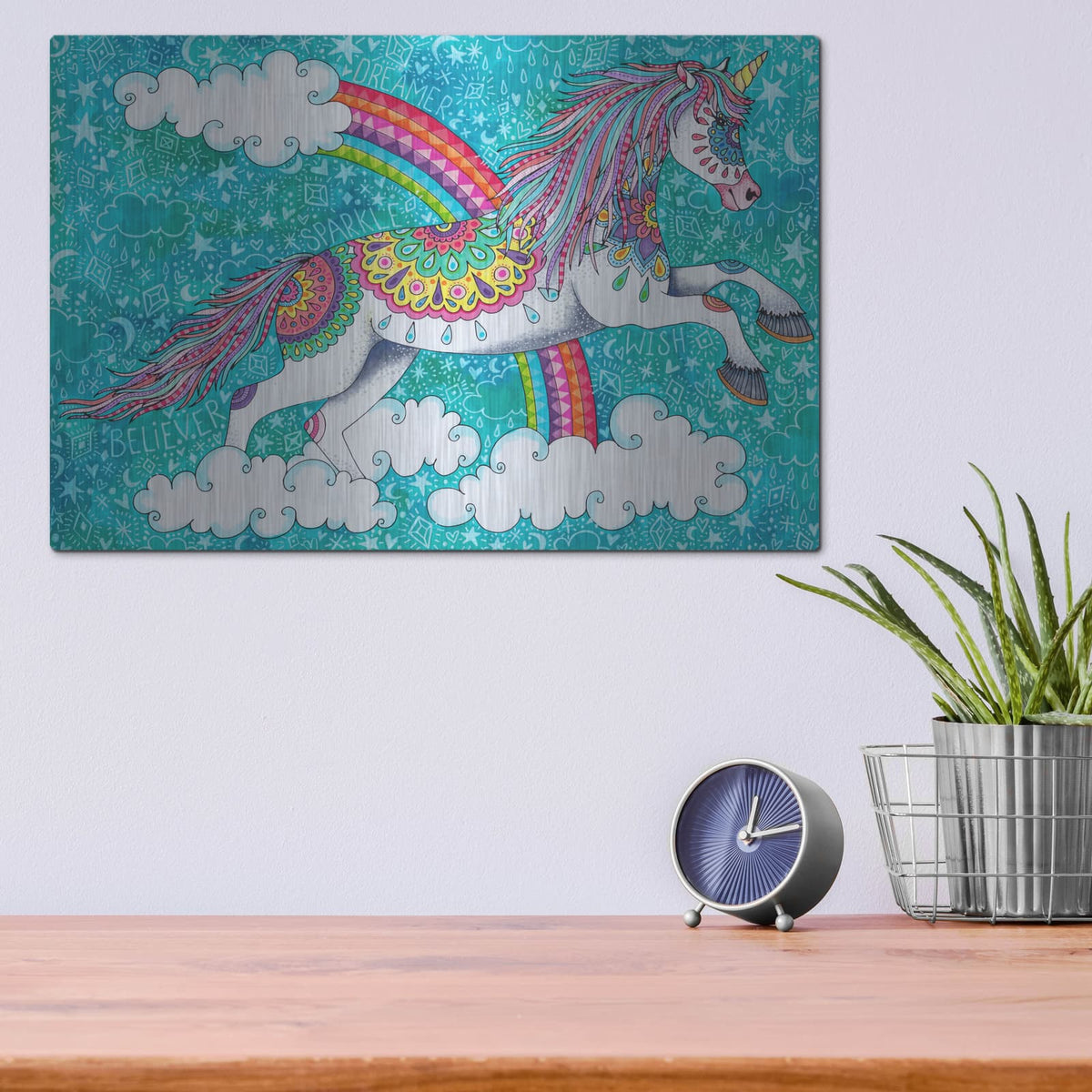 'Cloud Jumper' by Hello Angel – Metal Wall Art, 16x12 room view