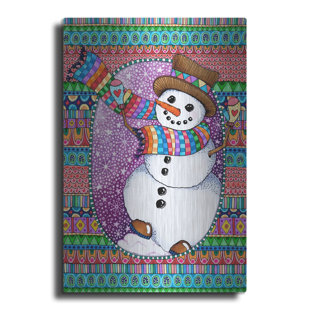 'Happy Snow Day' by Hello Angel – Metal Wall Art