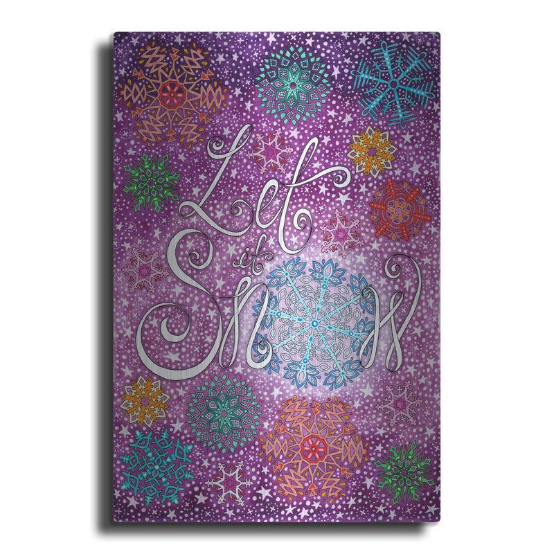 'Let It Snow' by Hello Angel – Metal Wall Art