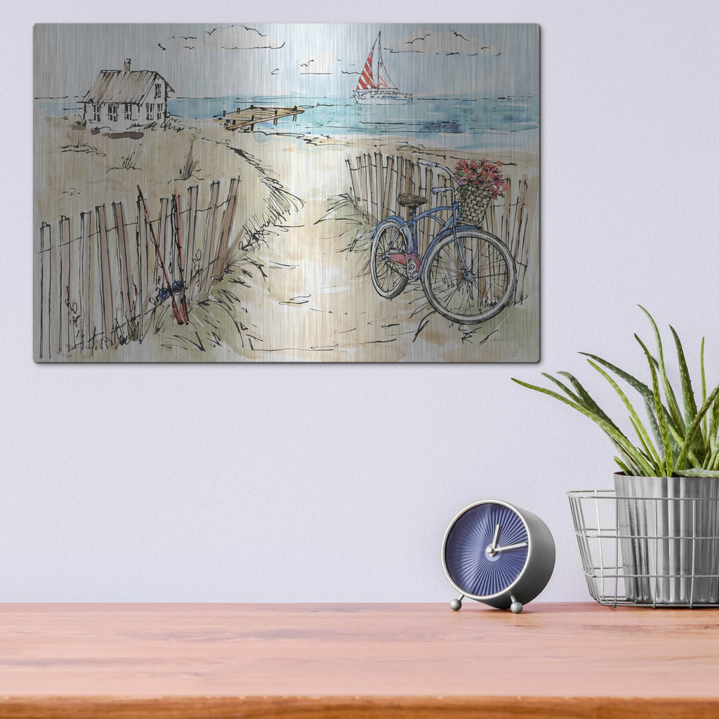 'Coastal Catch V' by Anne Tavoletti – Metal Wall Art, 16x12 room view