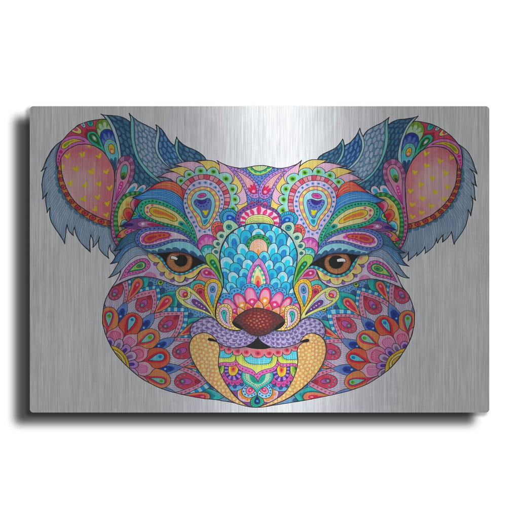 'Koala Smiles' by Hello Angel – Metal Wall Art