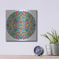 'Hard Candy Mandala' by Hello Angel – Metal Wall Art, 12x12 room view