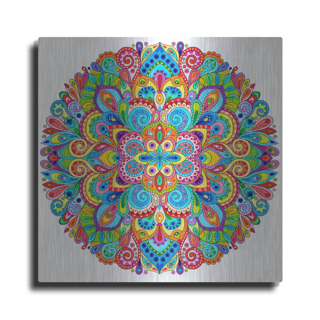 'Hard Candy Mandala' by Hello Angel – Metal Wall Art