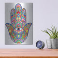 'Hamsa Hand' by Hello Angel – Metal Wall Art, 12x16 room view