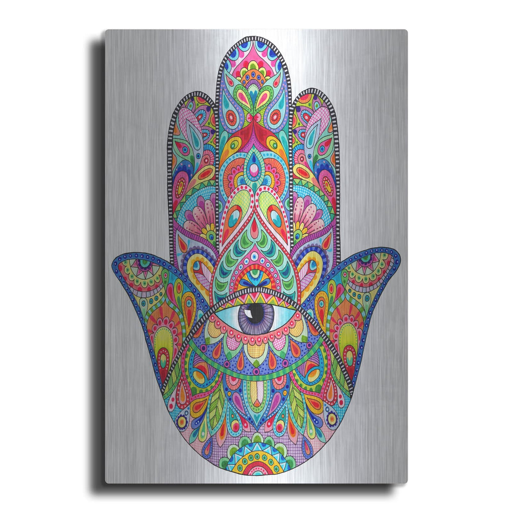 'Hamsa Hand' by Hello Angel – Metal Wall Art