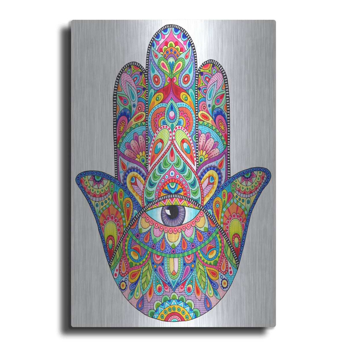 'Hamsa Hand' by Hello Angel – Metal Wall Art