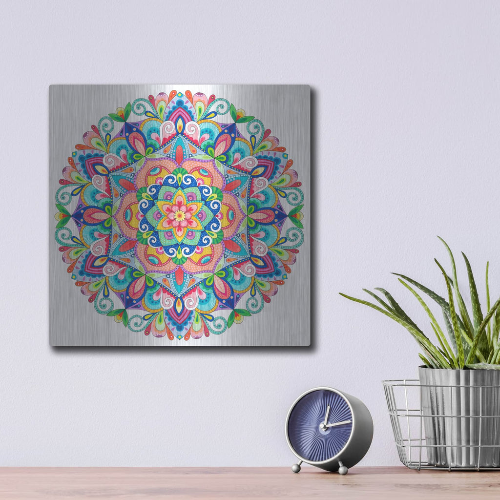 'Beneath The Summer Sky' by Hello Angel – Metal Wall Art, 12x12 room view