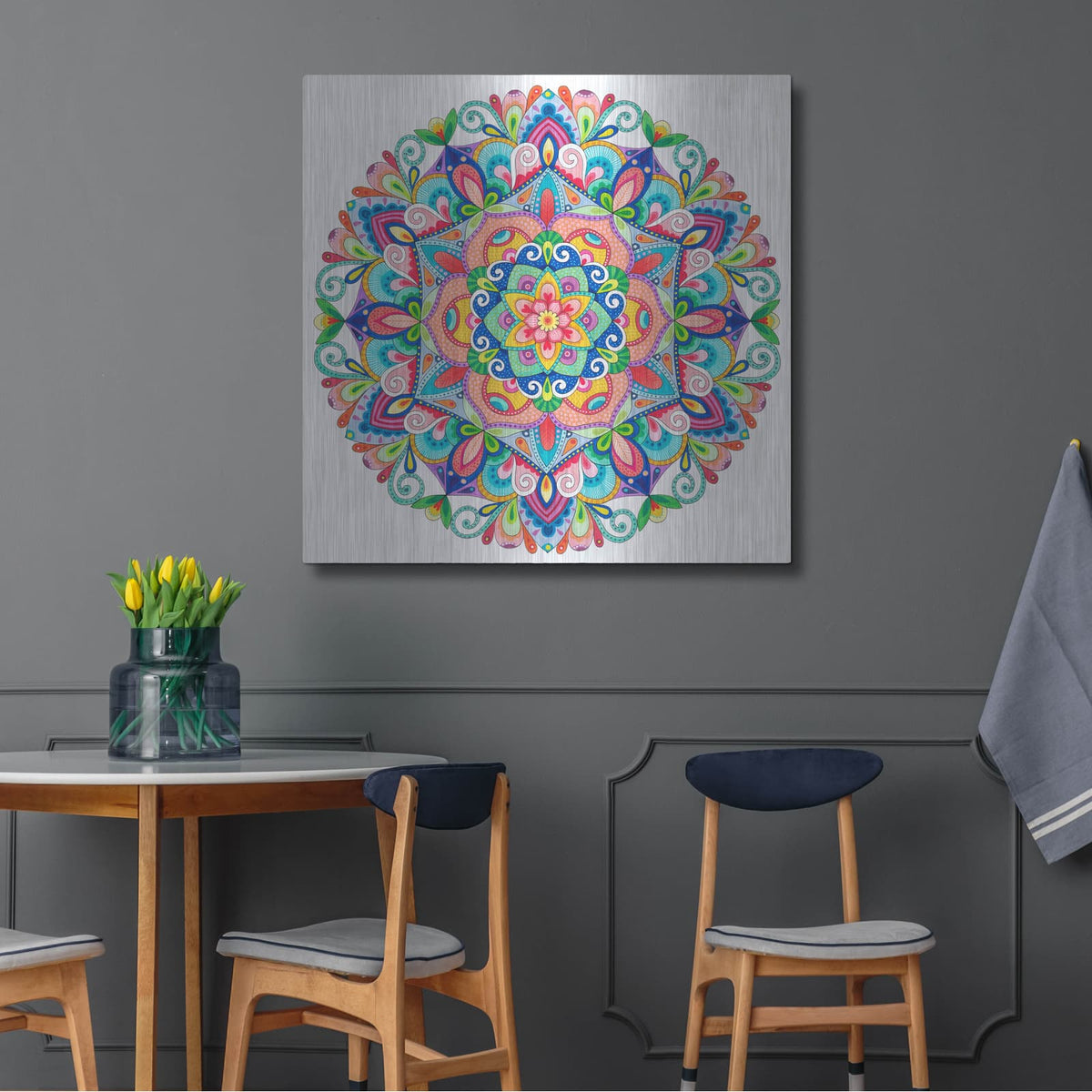 'Beneath The Summer Sky' by Hello Angel – Metal Wall Art, 36x36 room view