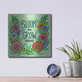 'Bloom And Grow' by Hello Angel – Metal Wall Art, 12x12 room view