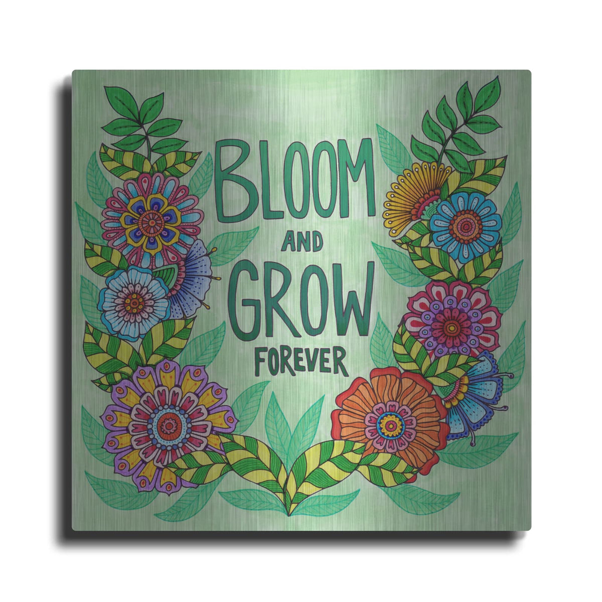'Bloom And Grow' by Hello Angel – Metal Wall Art