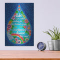 'Dance In The Raindrop' by Hello Angel – Metal Wall Art, 12x16 room view