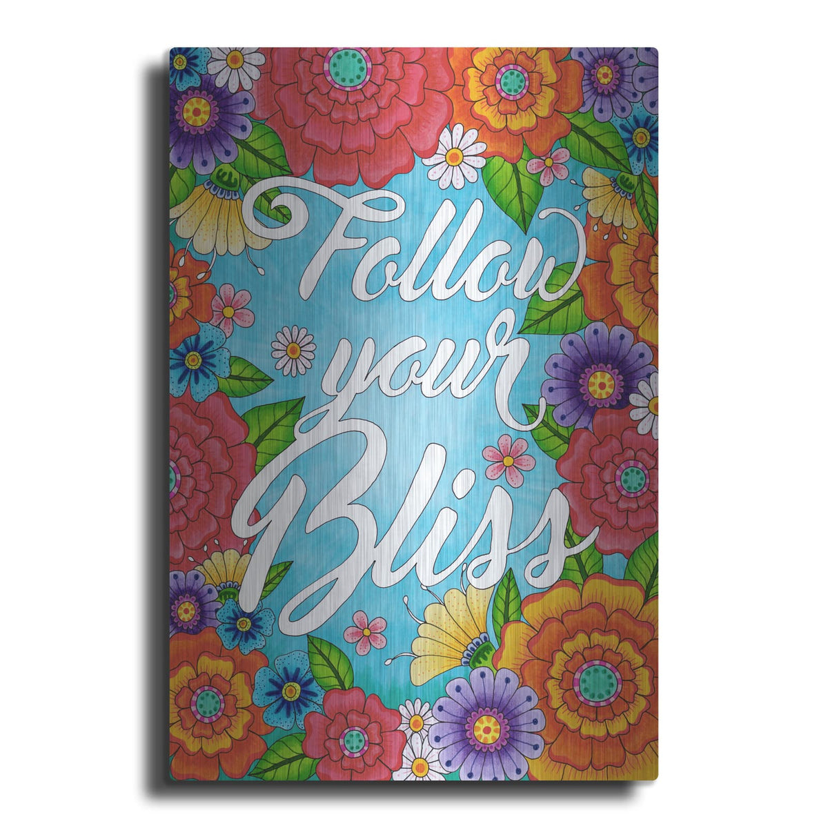'Follow Your Bliss Spring' by Hello Angel – Metal Wall Art