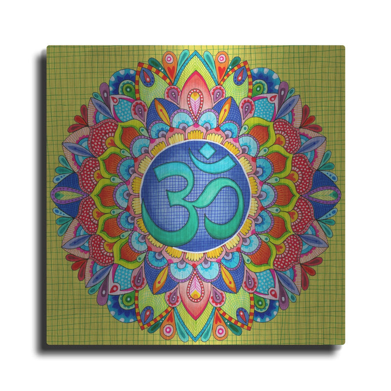 'Om Mandala' by Hello Angel – Metal Wall Art