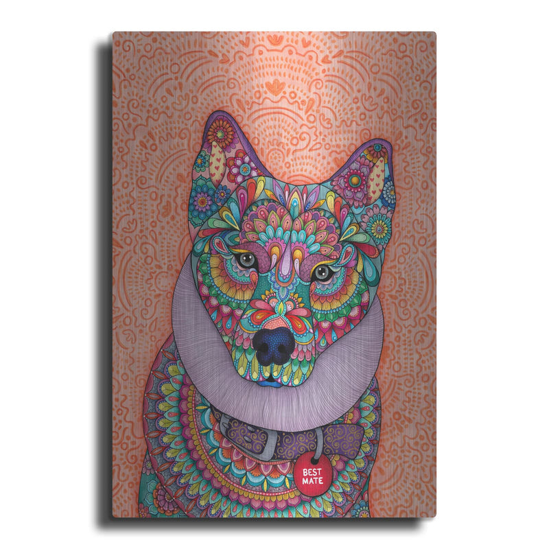 'My Favourite Husky' by Hello Angel – Metal Wall Art