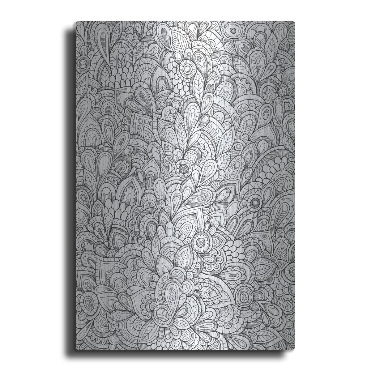 'Organic Doodle Explosion Lines' by Hello Angel – Metal Wall Art