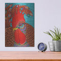 'Randy Rooster' by Hello Angel – Metal Wall Art, 12x16 room view