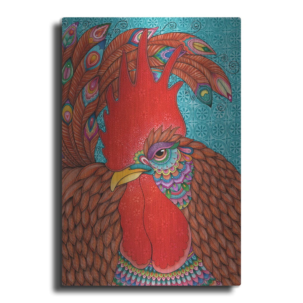 'Randy Rooster' by Hello Angel – Metal Wall Art