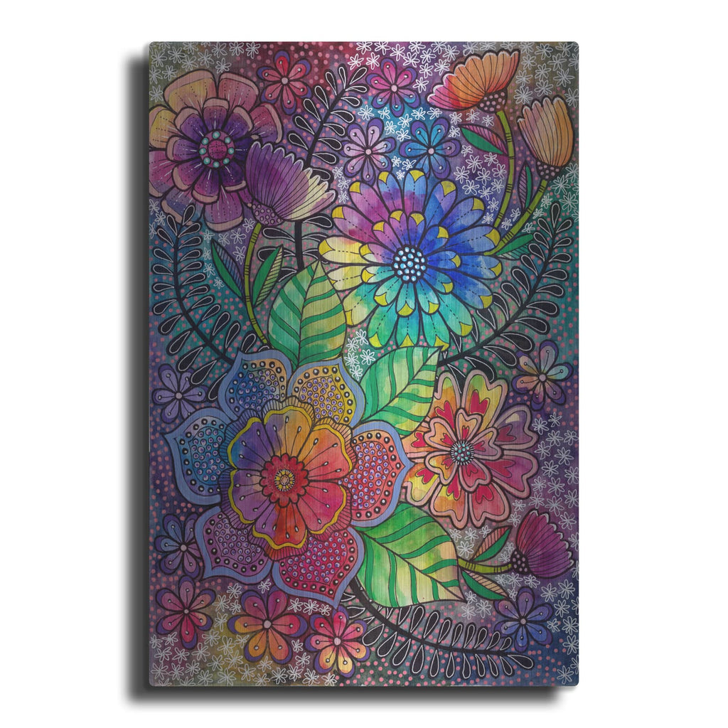 'Bohemian Blooms 2' by Hello Angel – Metal Wall Art
