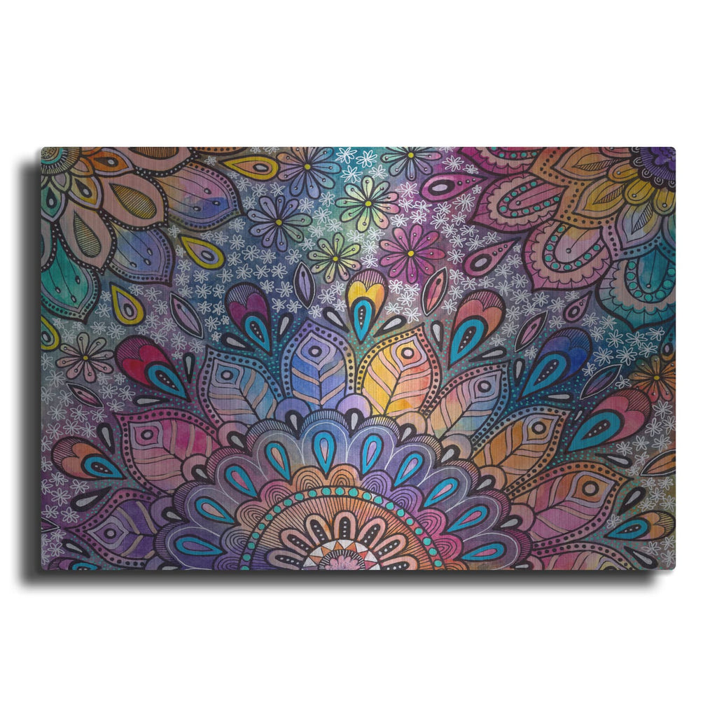 'Bohemian Blooms 3' by Hello Angel – Metal Wall Art