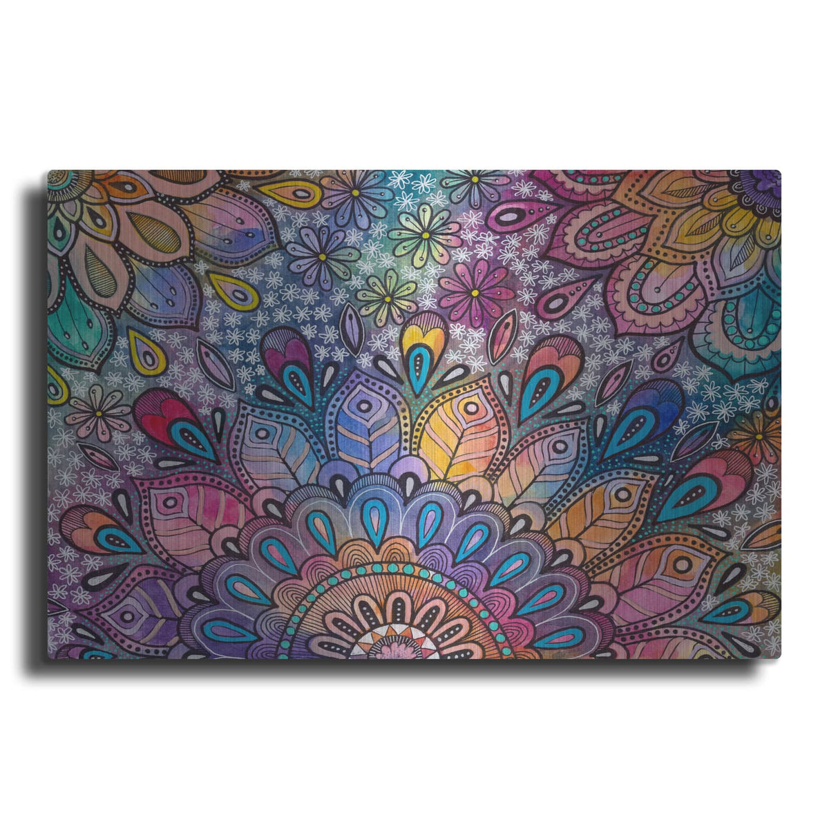 'Bohemian Blooms 3' by Hello Angel – Metal Wall Art