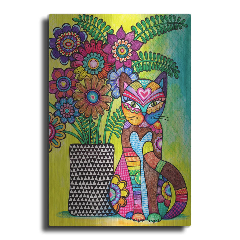 'Mums Flowers' by Hello Angel – Metal Wall Art