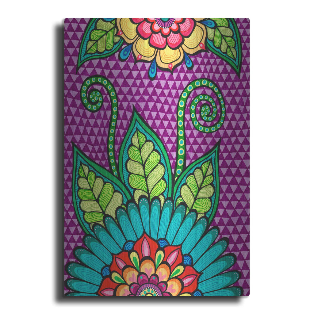 'Bright Bold Blooms 3' by Hello Angel – Metal Wall Art