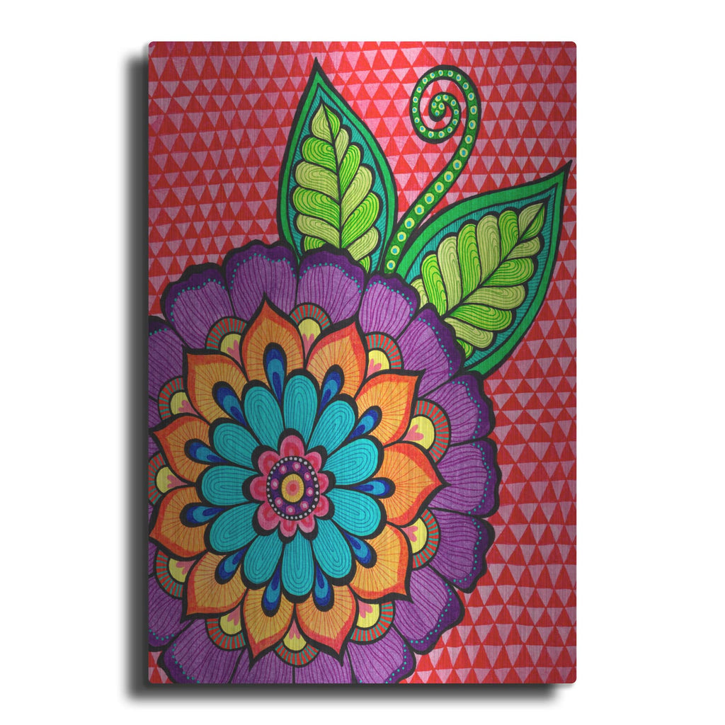 'Bright Bold Blooms 4' by Hello Angel – Metal Wall Art