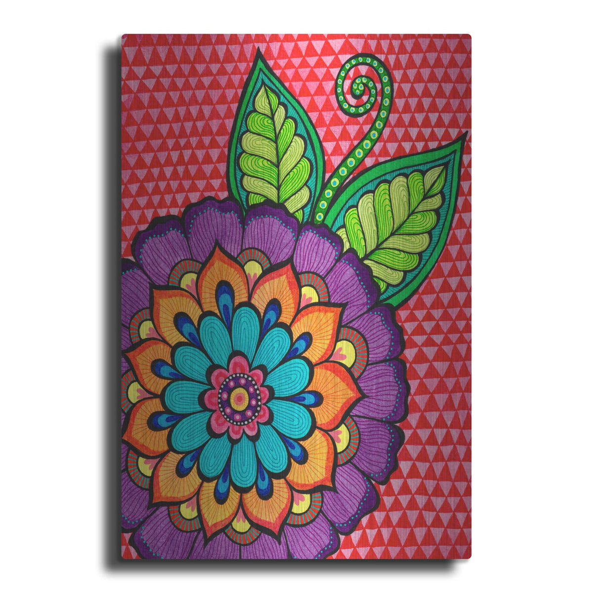 'Bright Bold Blooms 4' by Hello Angel – Metal Wall Art