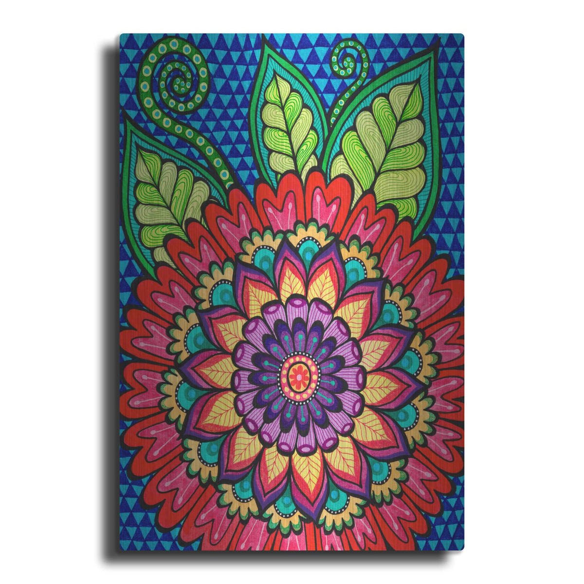 'Bright Bold Blooms 5' by Hello Angel – Metal Wall Art