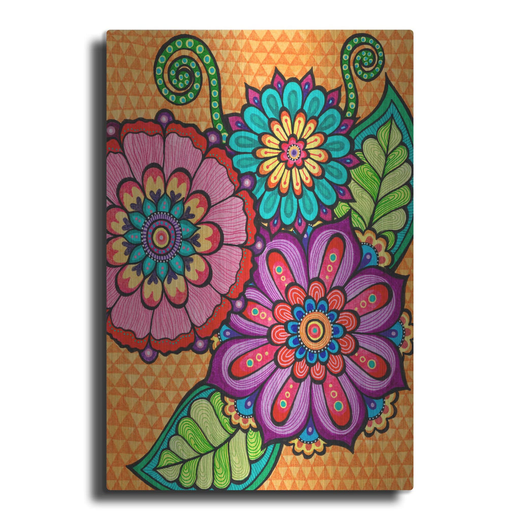 'Bright Bold Blooms 6' by Hello Angel – Metal Wall Art