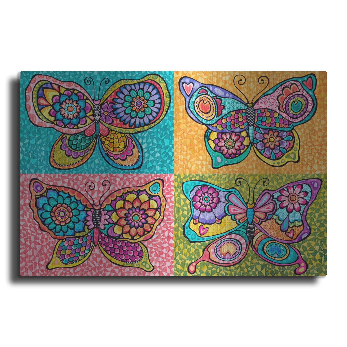 'Four Butterflies' by Hello Angel – Metal Wall Art