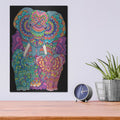 'Elephant Trio' by Hello Angel – Metal Wall Art, 12x16 room view