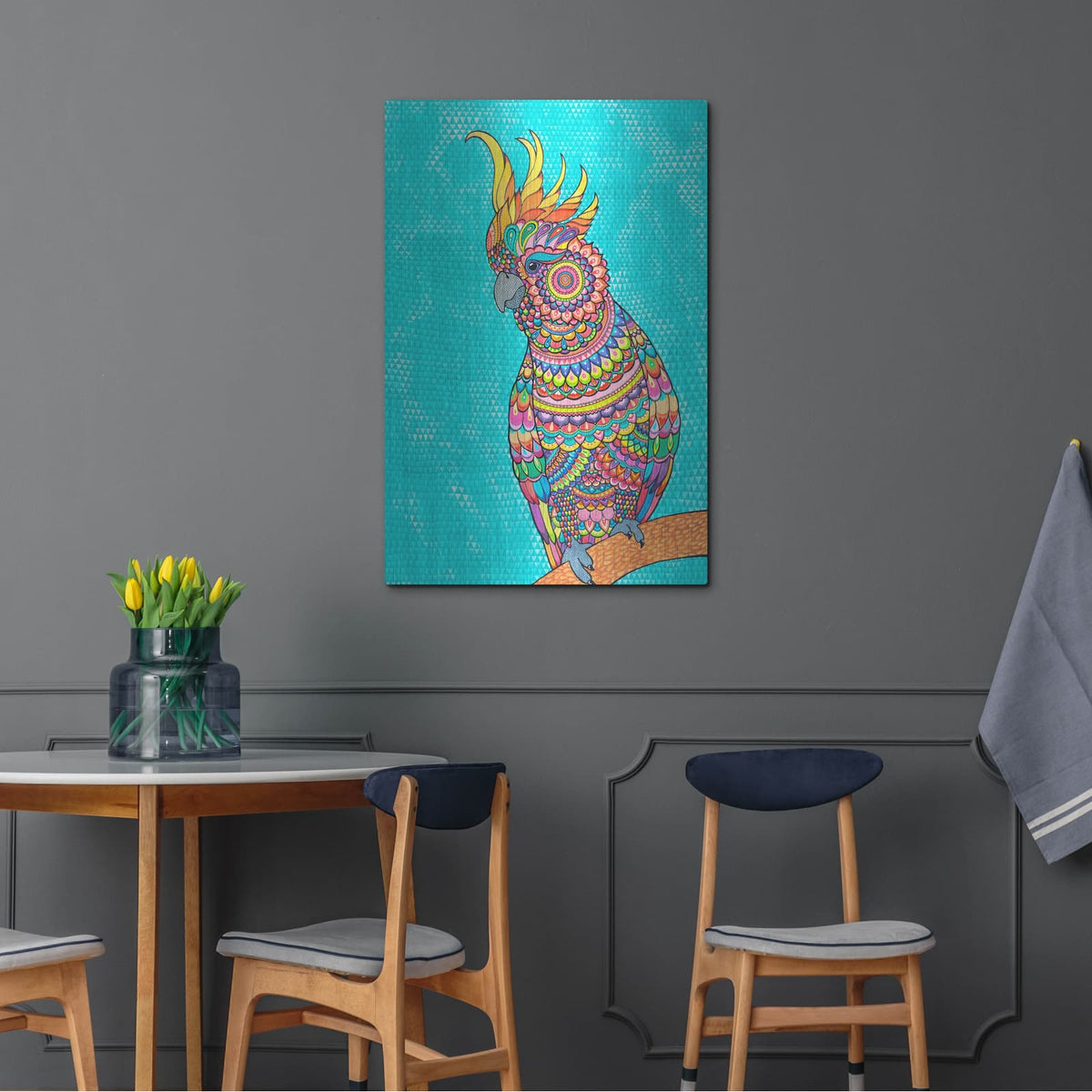 'Barry' by Hello Angel – Metal Wall Art, 24x36 room view