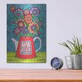 'Tea And Flowers' by Hello Angel – Metal Wall Art, 12x16 room view