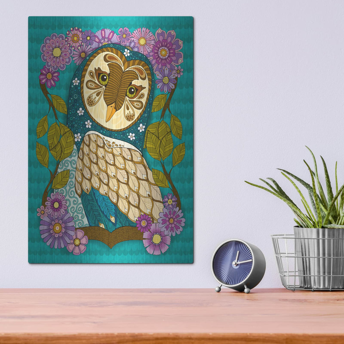 'Regal Wisdom' by Hello Angel – Metal Wall Art, 12x16 room view
