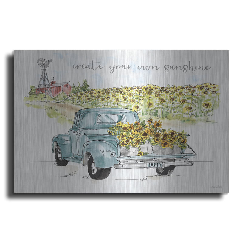 'Sunflower Fields VI' by Anne Tavoletti – Metal Wall Art