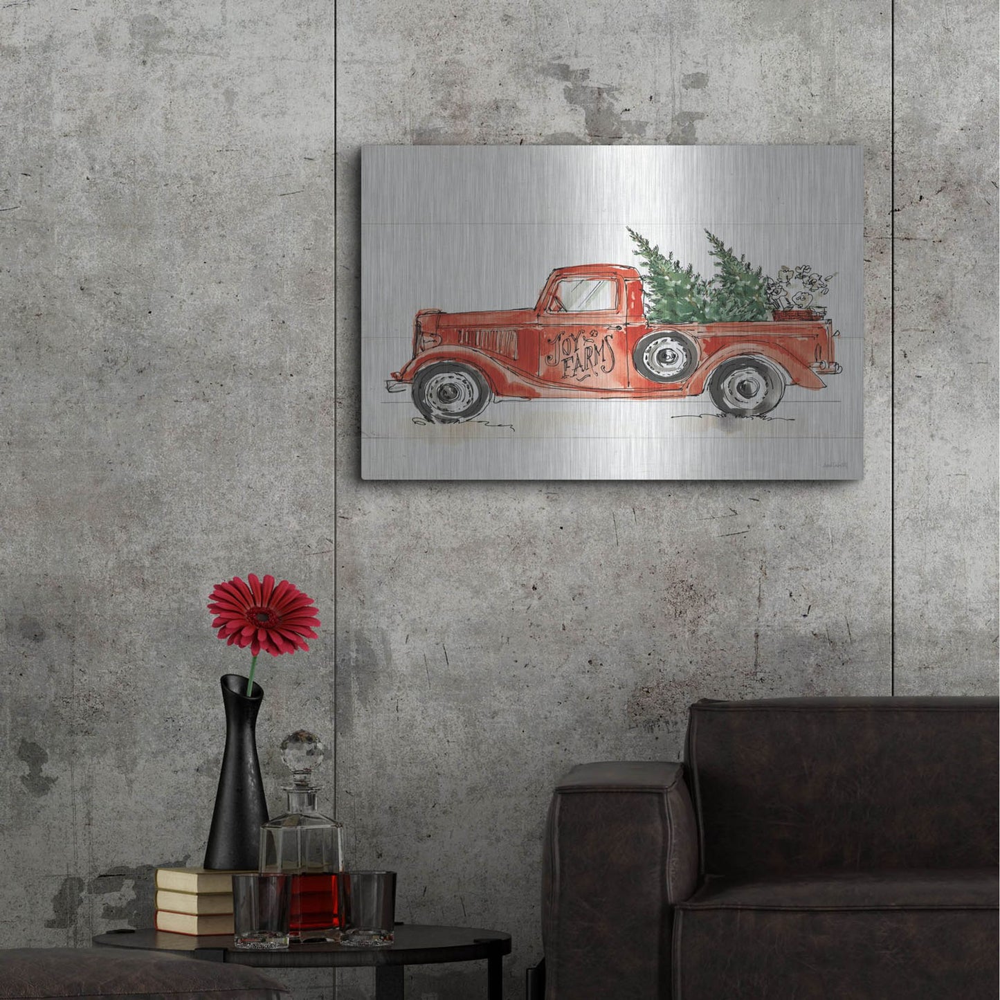 Luxe Metal Art 'Modern Farmhouse VIII' by Anne Tavoletti, Metal Wall Art,36x24