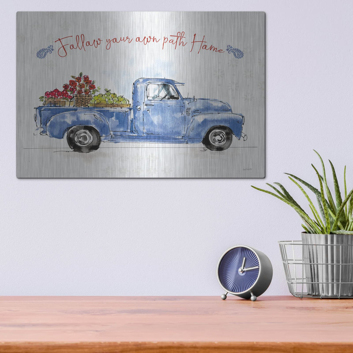 'Americana Mood VIII' by Anne Tavoletti – Metal Wall Art, 16x12 room view