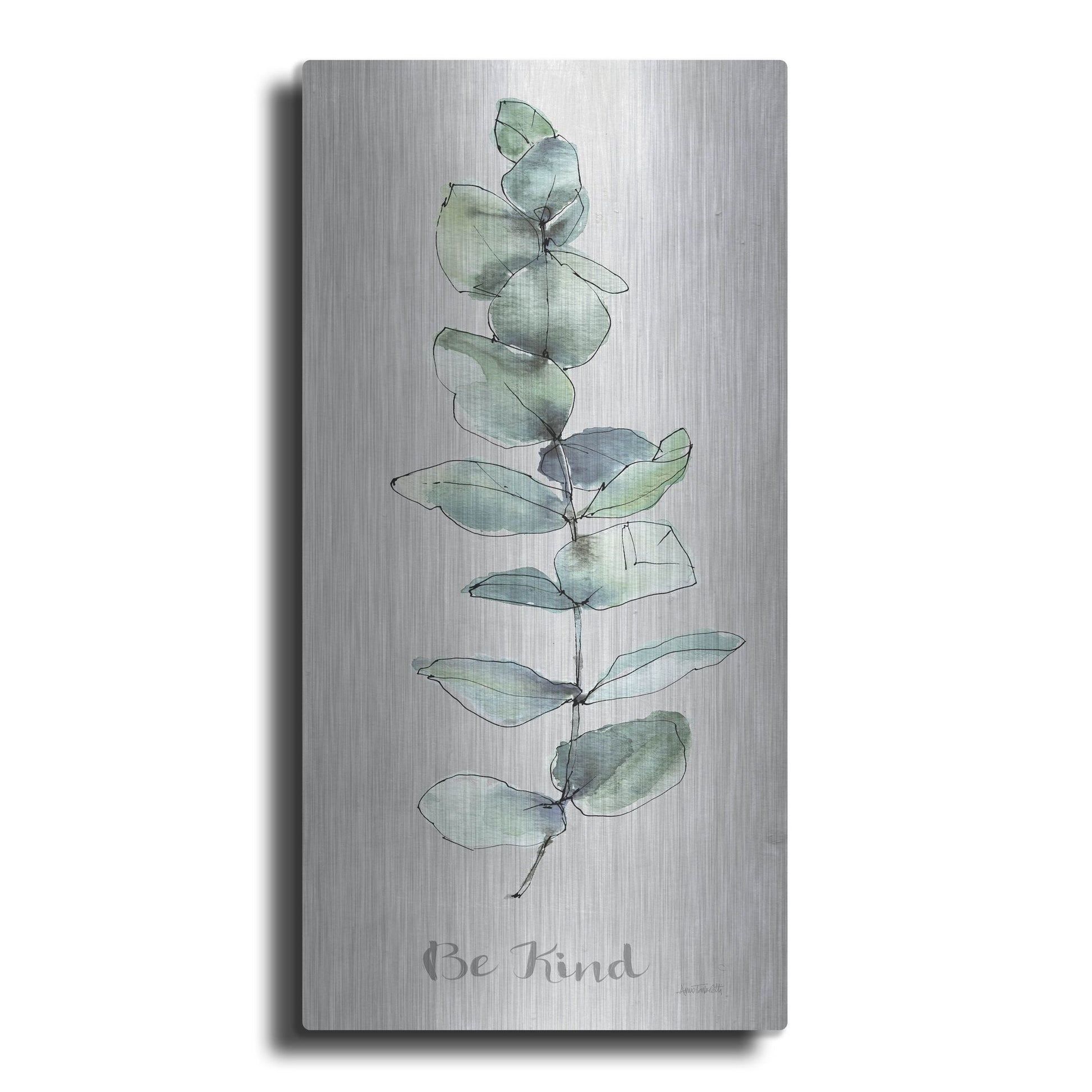 Luxe Metal Art 'Modern Farmhouse XIV' by Anne Tavoletti, Metal Wall Art