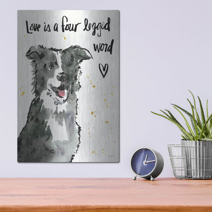 Luxe Metal Art 'Strike a Paws XI' by Anne Tavoletti, Metal Wall Art,12x16