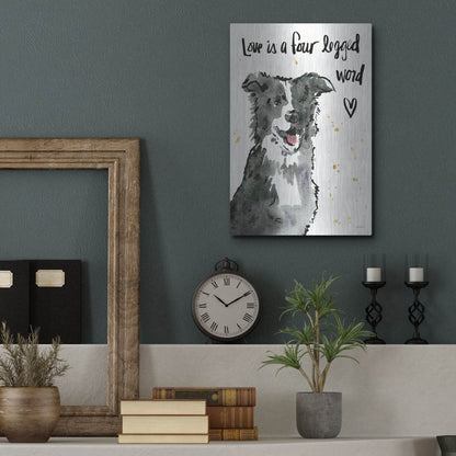 Luxe Metal Art 'Strike a Paws XI' by Anne Tavoletti, Metal Wall Art,12x16