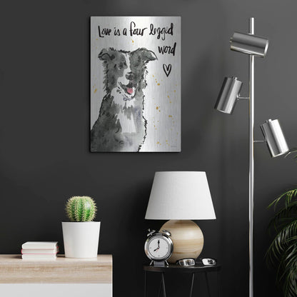 Luxe Metal Art 'Strike a Paws XI' by Anne Tavoletti, Metal Wall Art,16x24