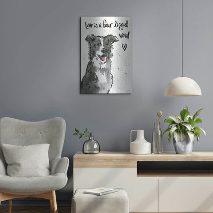 Luxe Metal Art 'Strike a Paws XI' by Anne Tavoletti, Metal Wall Art,16x24