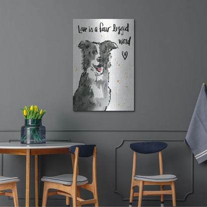 Luxe Metal Art 'Strike a Paws XI' by Anne Tavoletti, Metal Wall Art,24x36