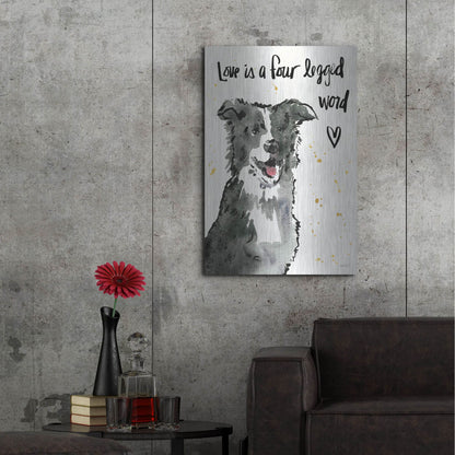 Luxe Metal Art 'Strike a Paws XI' by Anne Tavoletti, Metal Wall Art,24x36