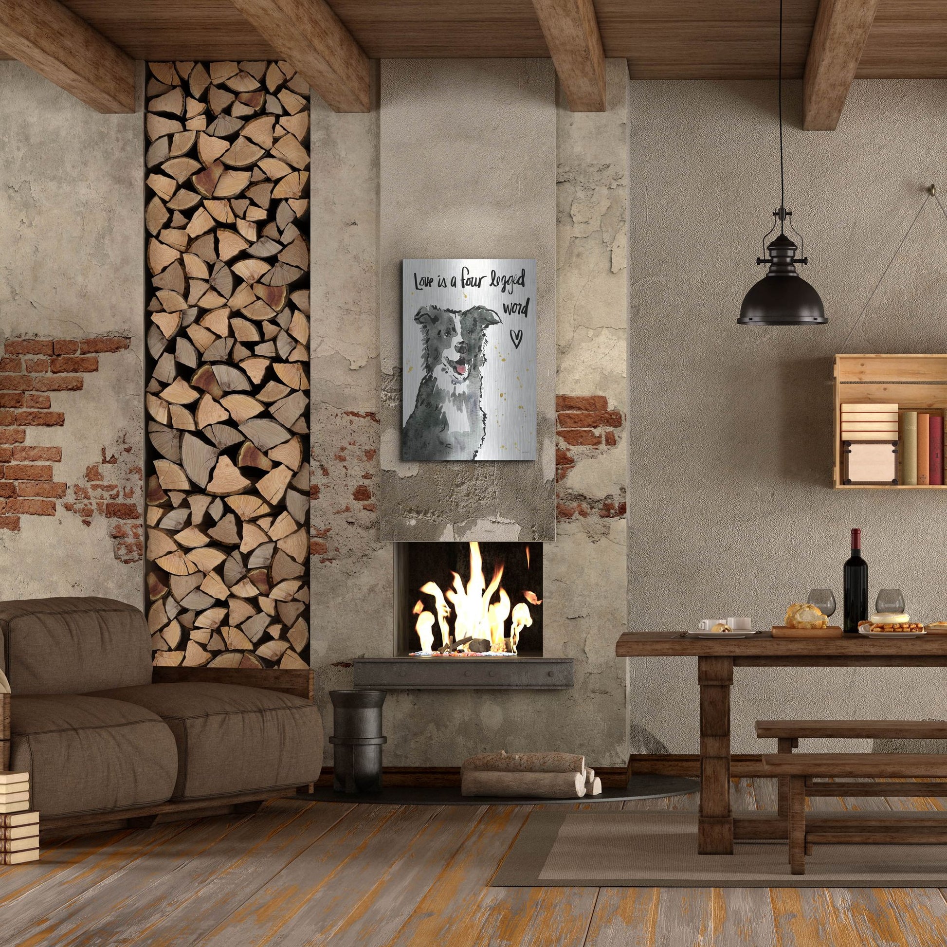 Luxe Metal Art 'Strike a Paws XI' by Anne Tavoletti, Metal Wall Art,24x36