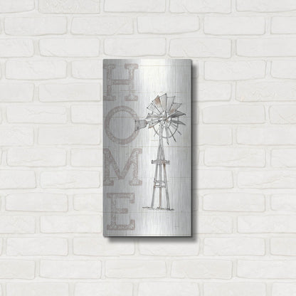 Luxe Metal Art 'Farm Memories III Home' by Anne Tavoletti, Metal Wall Art,12x24