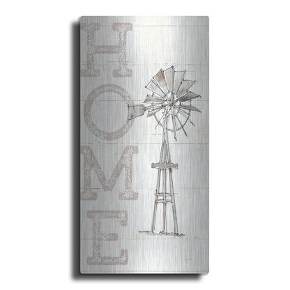 Luxe Metal Art 'Farm Memories III Home' by Anne Tavoletti, Metal Wall Art