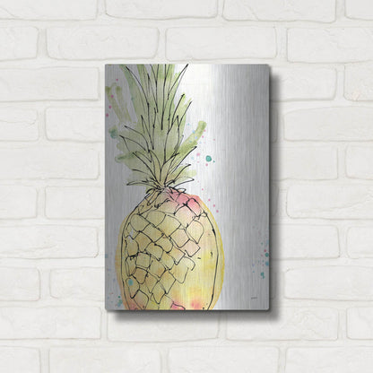 Luxe Metal Art 'Palm Passion VIII' by Anne Tavoletti, Metal Wall Art,12x16