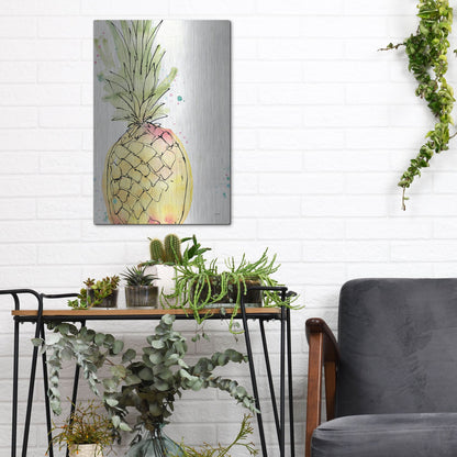 Luxe Metal Art 'Palm Passion VIII' by Anne Tavoletti, Metal Wall Art,12x16